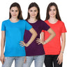 Blue, Purple & Coral Red