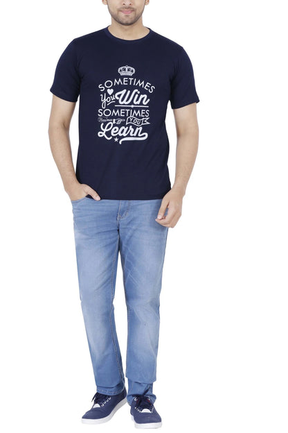 Fleximaa Men's Cotton Printed Round Neck Half Sleeve T-Shirt - fleximaa-so