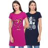 Magenta & Navy Blue
