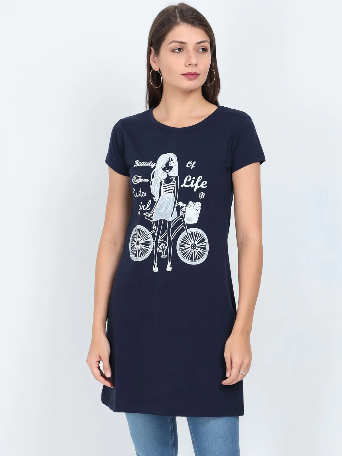 Fleximaa Women's Printed Long Top ( Pack of 2) - Fleximaa