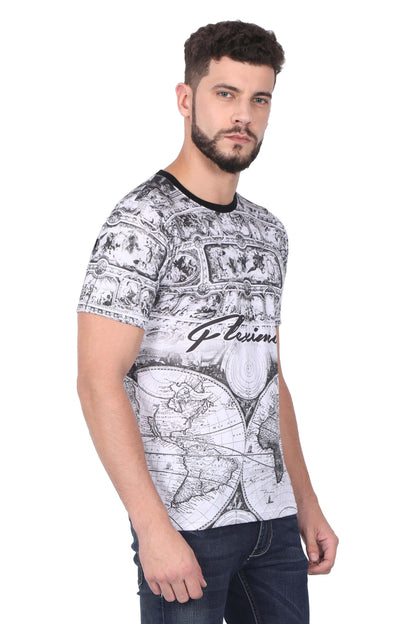 Men's Cotton All Over Printed Half Sleeve T-Shirt