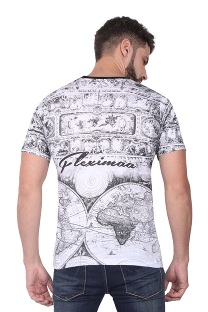 Men's Cotton All Over Printed Half Sleeve T-Shirt