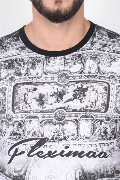 Men's Cotton All Over Printed Half Sleeve T-Shirt