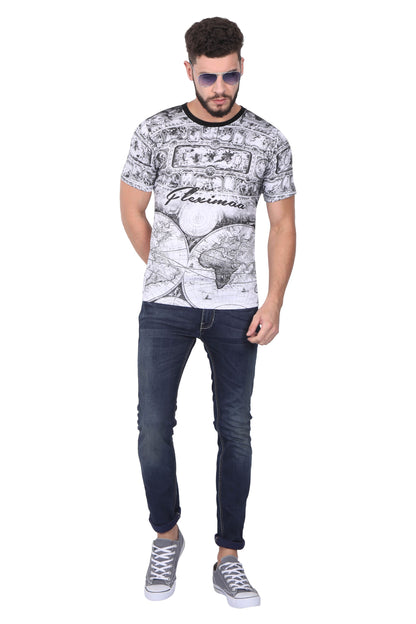 Men's Cotton All Over Printed Half Sleeve T-Shirt