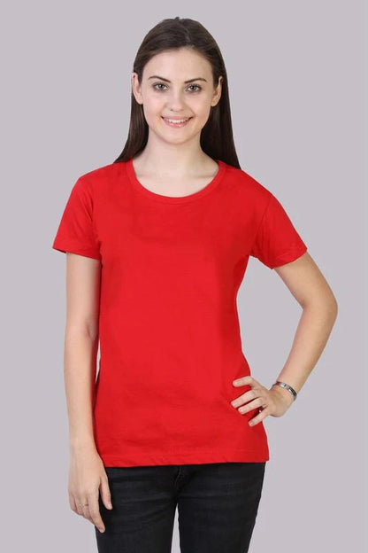 Women's Cotton Plain Round Neck Half Sleeve T-Shirt - (Pack of 3)