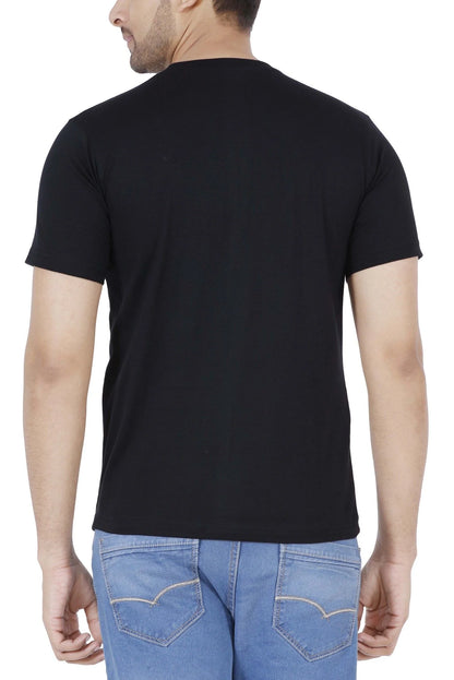Fleximaa Men's Cotton Printed Round Neck Half Sleeve T-Shirt - fleximaa-so