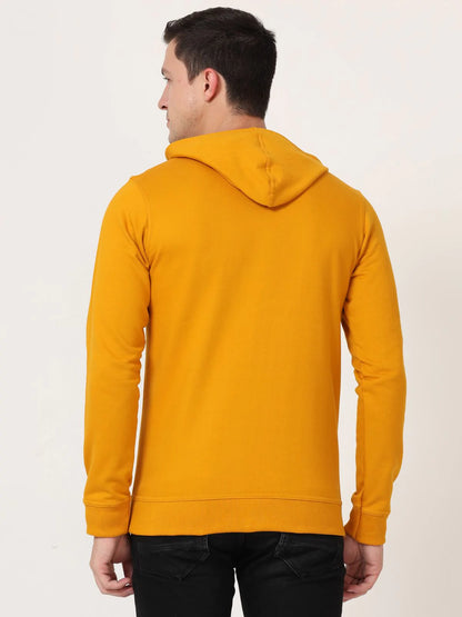 Fleximaa Men's Cotton Hooded Neck Plain Sweatshirt/Hoodies