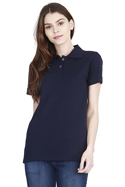 Fleximaa Women's Cotton Polo Neck Half Sleeve T-Shirt (Pack of 2) - fleximaa-so