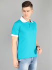 Fleximaa Men's Cotton Plain Polo Neck Half Sleeve T-Shirt - fleximaa-so