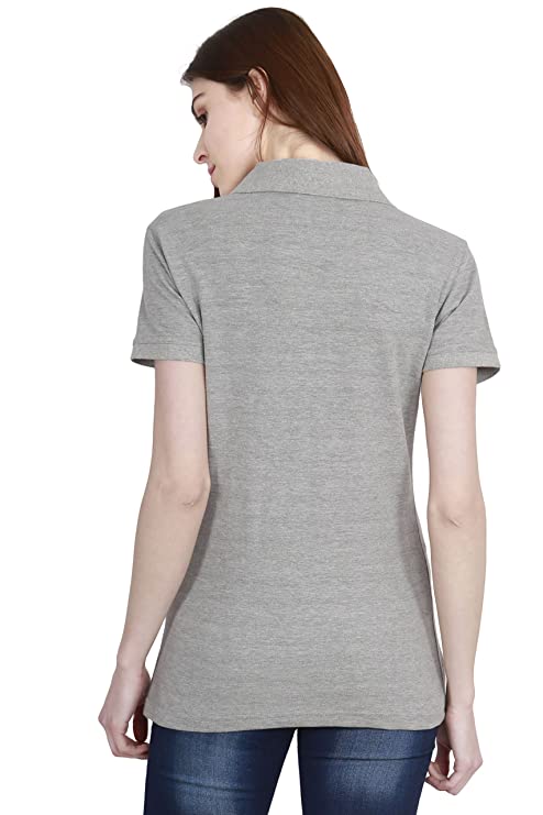 Fleximaa Women's Cotton Polo Neck Half Sleeve T-Shirt (Pack of 2) - fleximaa-so
