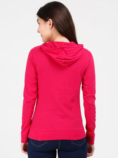 Fleximaa Women's Cotton Printed Full Sleeve Sweatshirt/Hoodies - Fleximaa