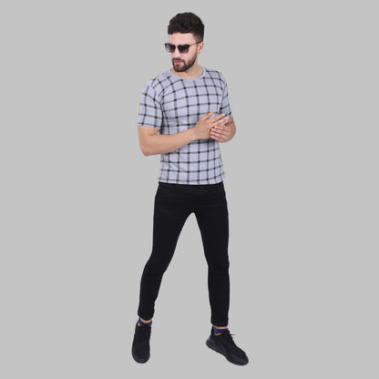 Fleximaa Men's Cotton Printed Round Neck Half Sleeve T-Shirt - fleximaa-so