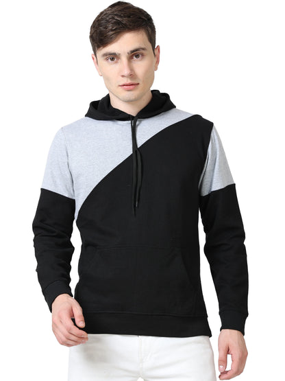 Fleximaa Mens Cotton Color Block Sweatshirt Hoodies - fleximaa-so