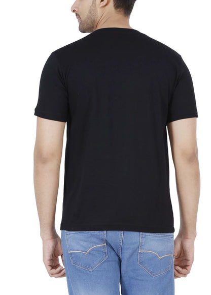 Men's Cotton Plain Henley Neck T-Shirt