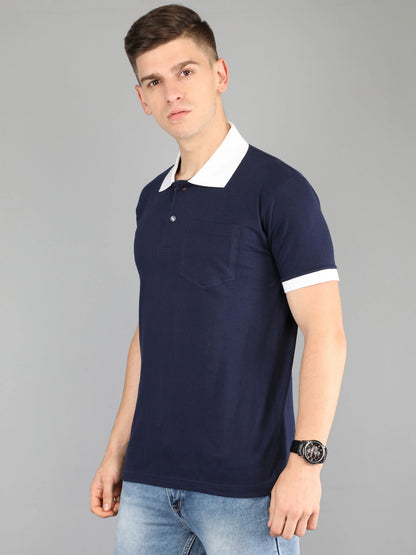 Fleximaa Men's Cotton Plain Polo Neck Half Sleeve T-Shirt - fleximaa-so