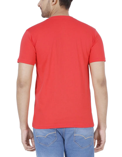 Men's Cotton Plain Henley Neck T-Shirt