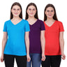 Blue, Purple & Coral Red