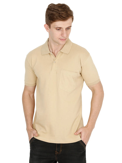 Fleximaa Men's Cotton Plain Polo Neck Half Sleeve T-Shirt (Pack of 2) - fleximaa-so