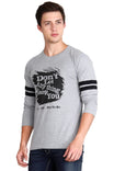 Men's Cotton Printed Round Neck Full Sleeve T-Shirt