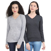 Grey Melange & Charcoal Melange