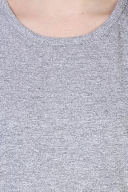 Fleximaa Women's Cotton Plain Round Neck Half Sleeve T-Shirt - fleximaa-so