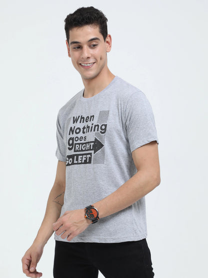 Fleximaa Men's Cotton Printed Round Neck Half Sleeve T-Shirt - fleximaa-so
