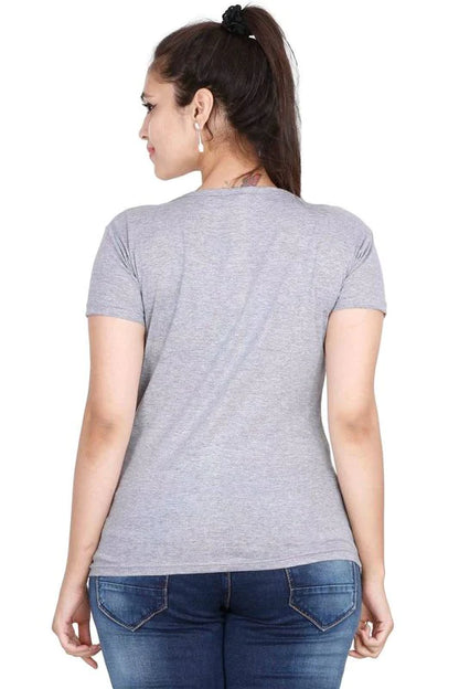 Women's Cotton Round Neck Printed Half Sleeve T-Shirt
