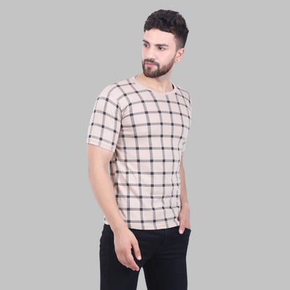 Fleximaa Men's Cotton Printed Round Neck Half Sleeve T-Shirt - fleximaa-so