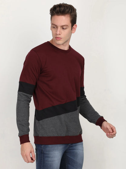 Fleximaa Men's Cotton Full Sleeve Color Block Hoodies/Sweatshirts - fleximaa-so