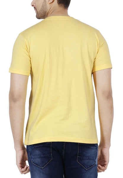 Men's Cotton Plain Henley Neck T-Shirt
