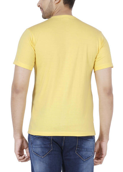 Men's Cotton Printed Round Neck Half Sleeve T-Shirt