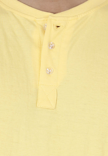 Men's Cotton Plain Henley Neck T-Shirt