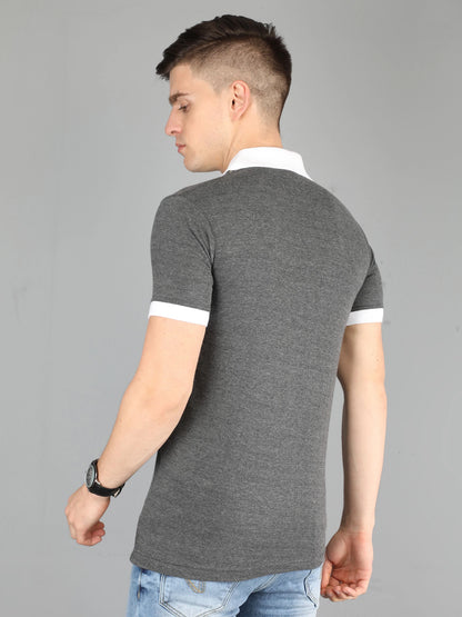 Fleximaa Men's Cotton Plain Polo Neck Half Sleeve T-Shirt - fleximaa-so