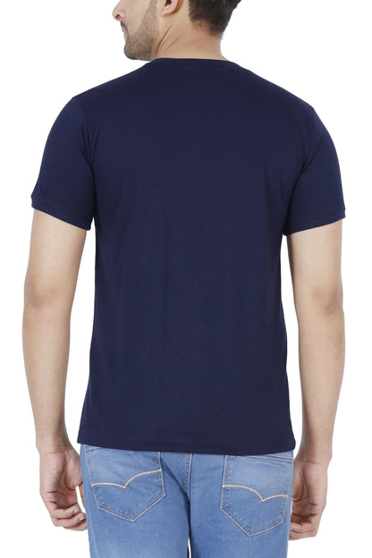 Men's Cotton Plain Henley Neck T-Shirt