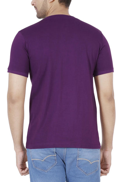 Men's Cotton Plain Henley Neck T-Shirt