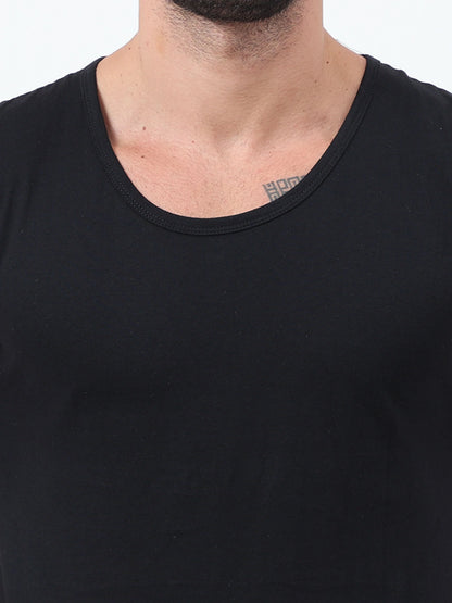 Fleximaa Men's Cotton Color Block Sleeveless T-Shirt - fleximaa-so