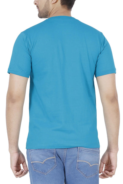 Men's Cotton Plain Henley Neck T-Shirt
