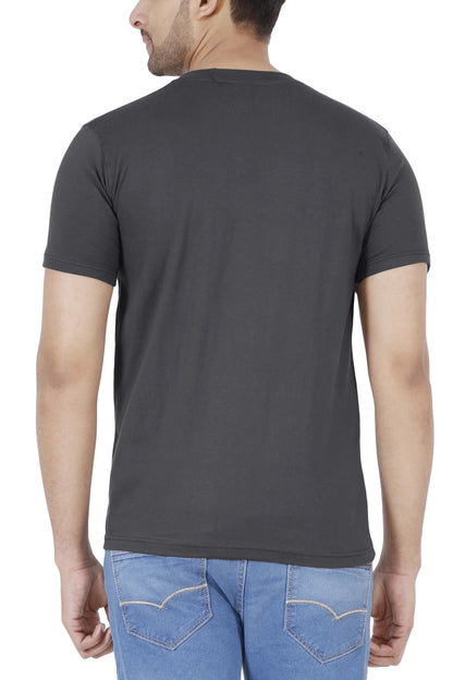 Men's Cotton Plain Henley Neck T-Shirt