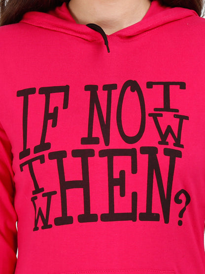 Fleximaa Women's Cotton Printed Full Sleeve Sweatshirt/Hoodies - Fleximaa