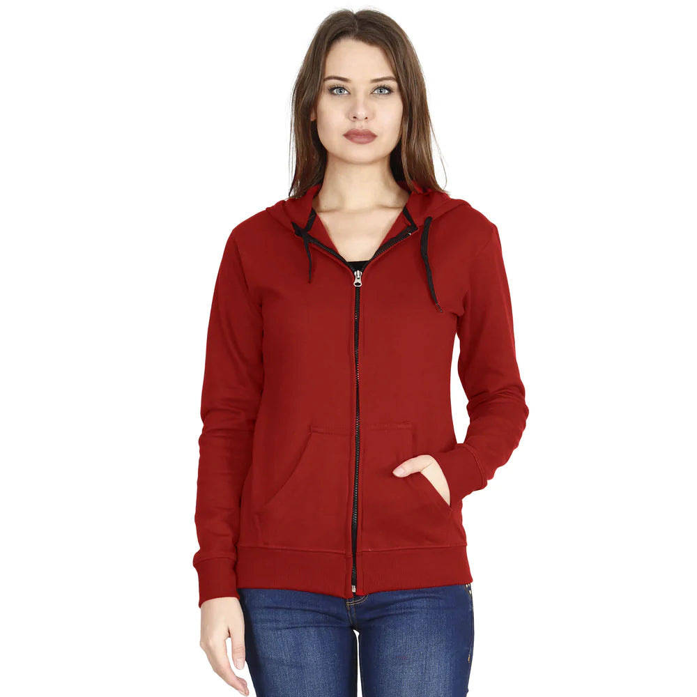 Women s Cotton Plain Full Sleeves Hoodies Pack of 2