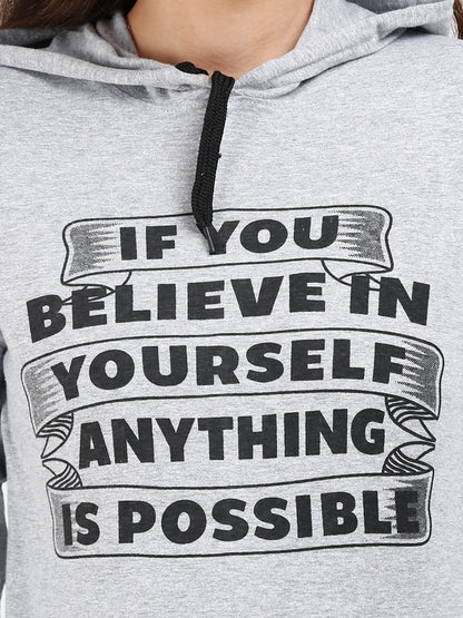 Fleximaa Women's Cotton Printed Full Sleeve Sweatshirt/Hoodies - Fleximaa