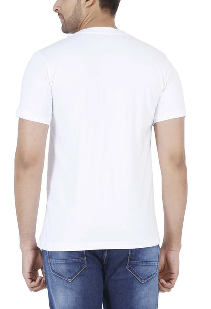 Men's Cotton Plain Henley Neck T-Shirt