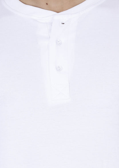 Men's Cotton Plain Henley Neck T-Shirt