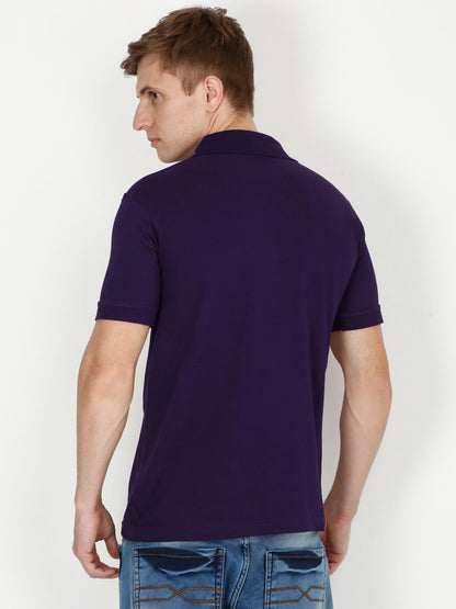 Fleximaa Men's Cotton Plain Polo Neck Half Sleeve T-Shirt (Pack of 2) - fleximaa-so