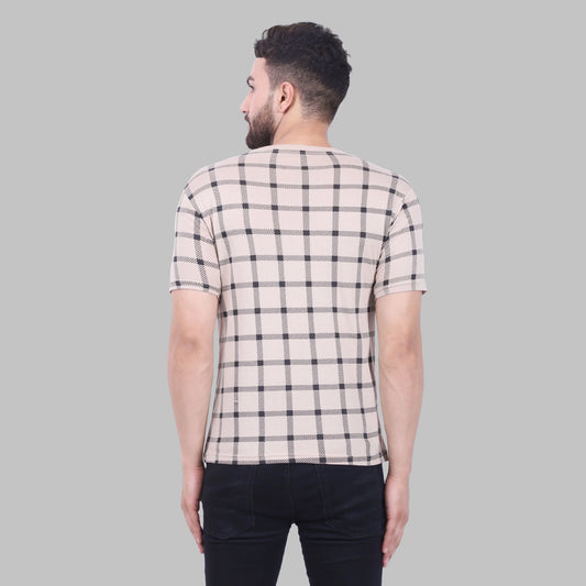 Fleximaa Men's Cotton Printed Round Neck Half Sleeve T-Shirt - fleximaa-so