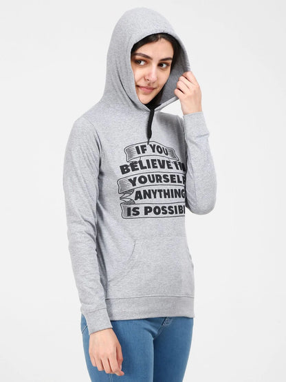 Fleximaa Women's Cotton Printed Full Sleeve Sweatshirt/Hoodies - Fleximaa