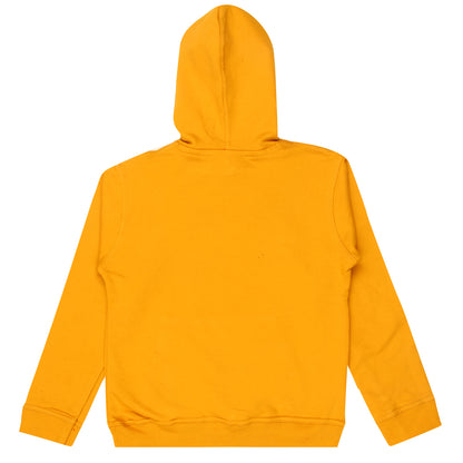 Boys and Girls Printed Mustard Yellow Color Sweatshirt Hoodies