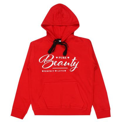 Boys and Girls Printed Red Color Sweatshirt Hoodies