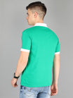Men's Cotton Plain Polo Neck Half Sleeve Pakistan Green Color T-Shirt