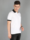 Men's Cotton Plain Polo Neck Half Sleeve T-Shirt Opposite Color Collar & Cuff 13 Colors